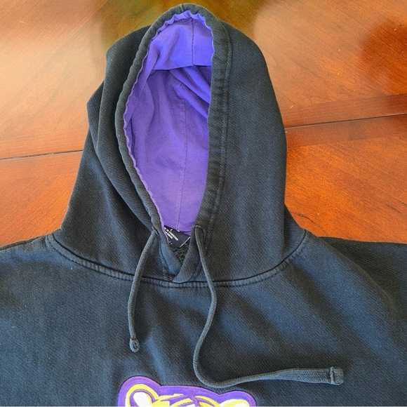 LSU Black and Purple Hoodie Vintage Blue 84 Large Grail - Picture 4 of 10